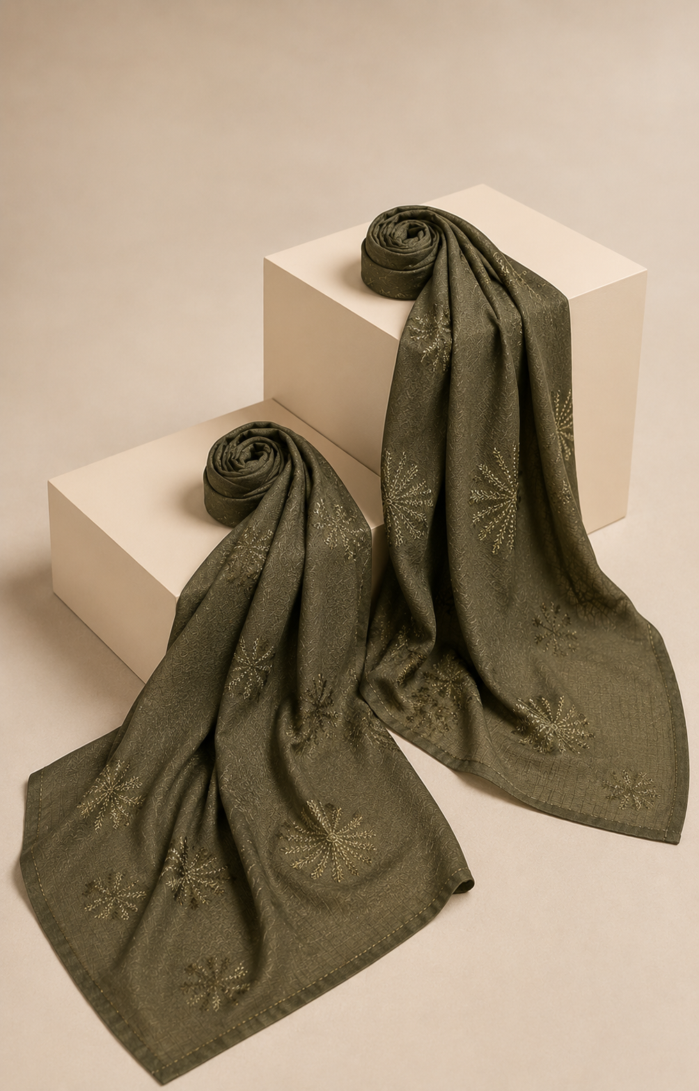Premium Jersey Hijab - Olive Green