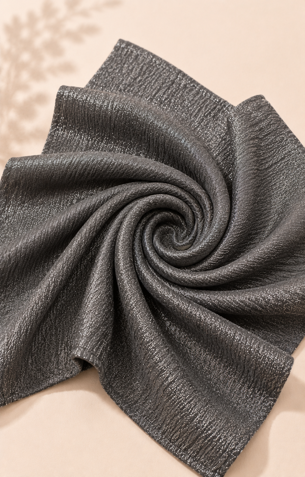Moon Light Hijab - Charcoal
