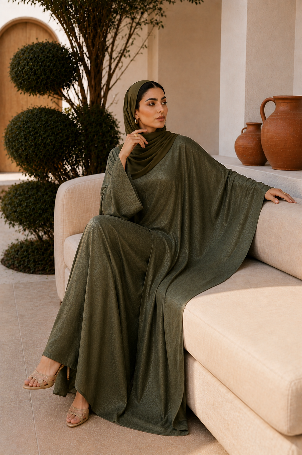Freya Olive Cape