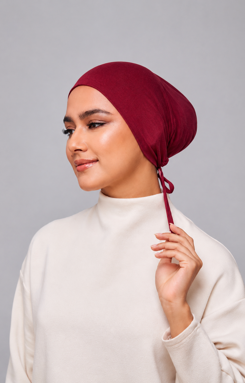 Classic Jersey Underscarf - Ruby