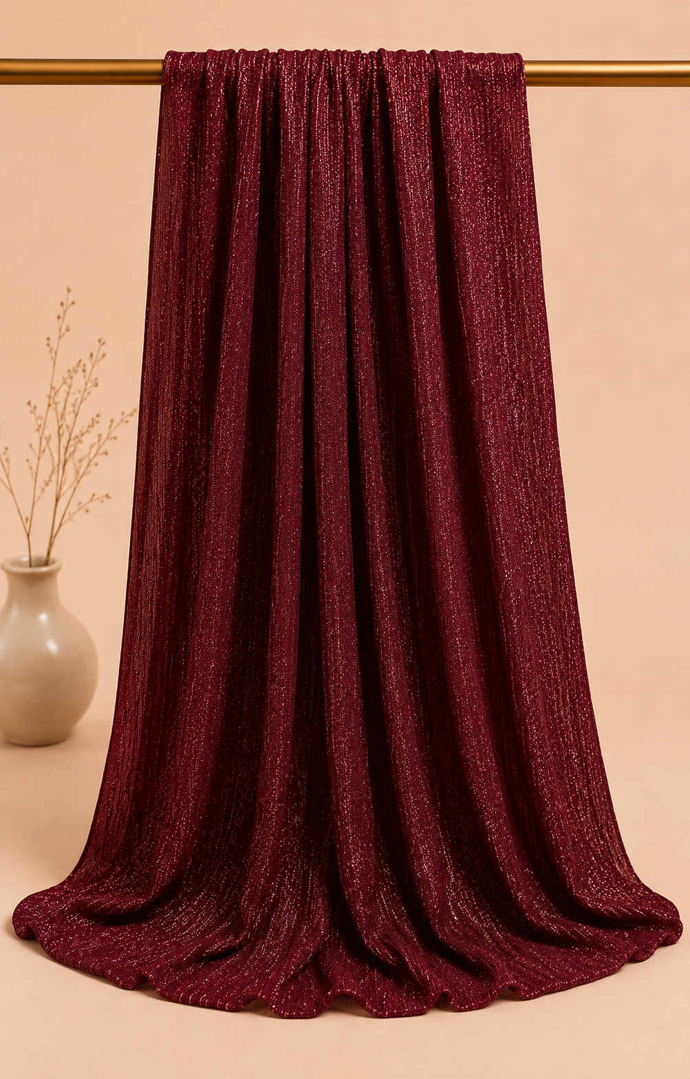 Moon Light Hijab - Maroon
