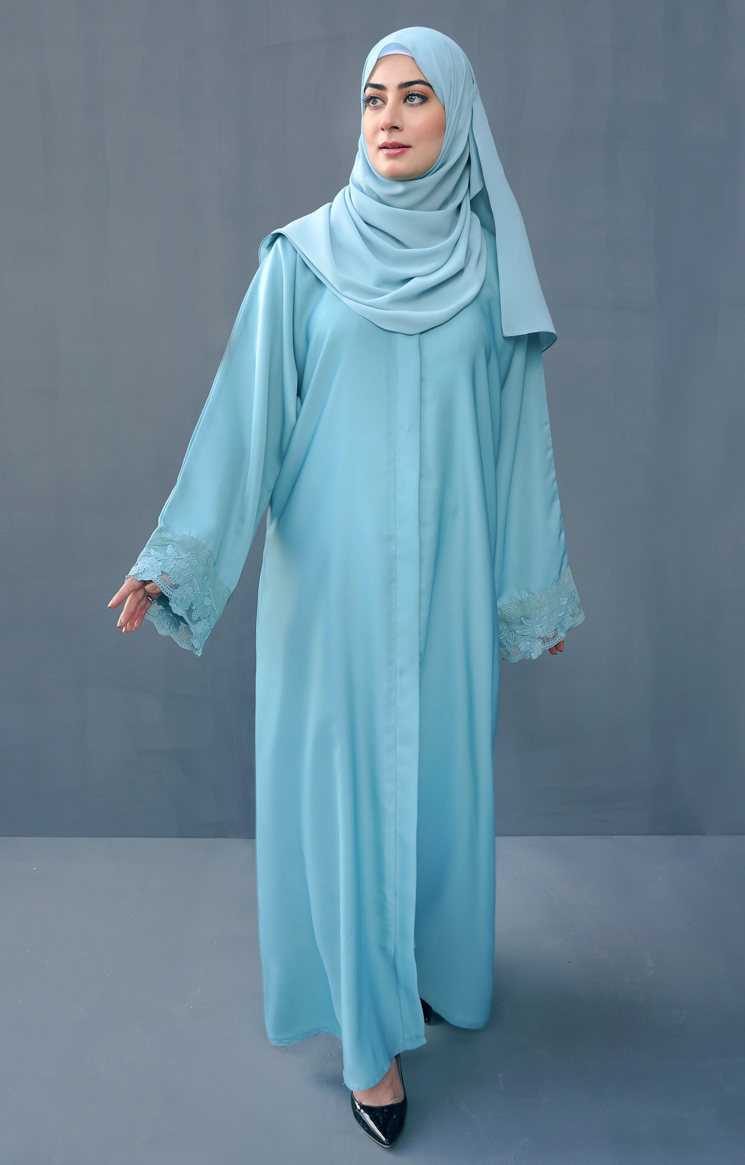 Laurel Sky FRONT OPEN ABAYA