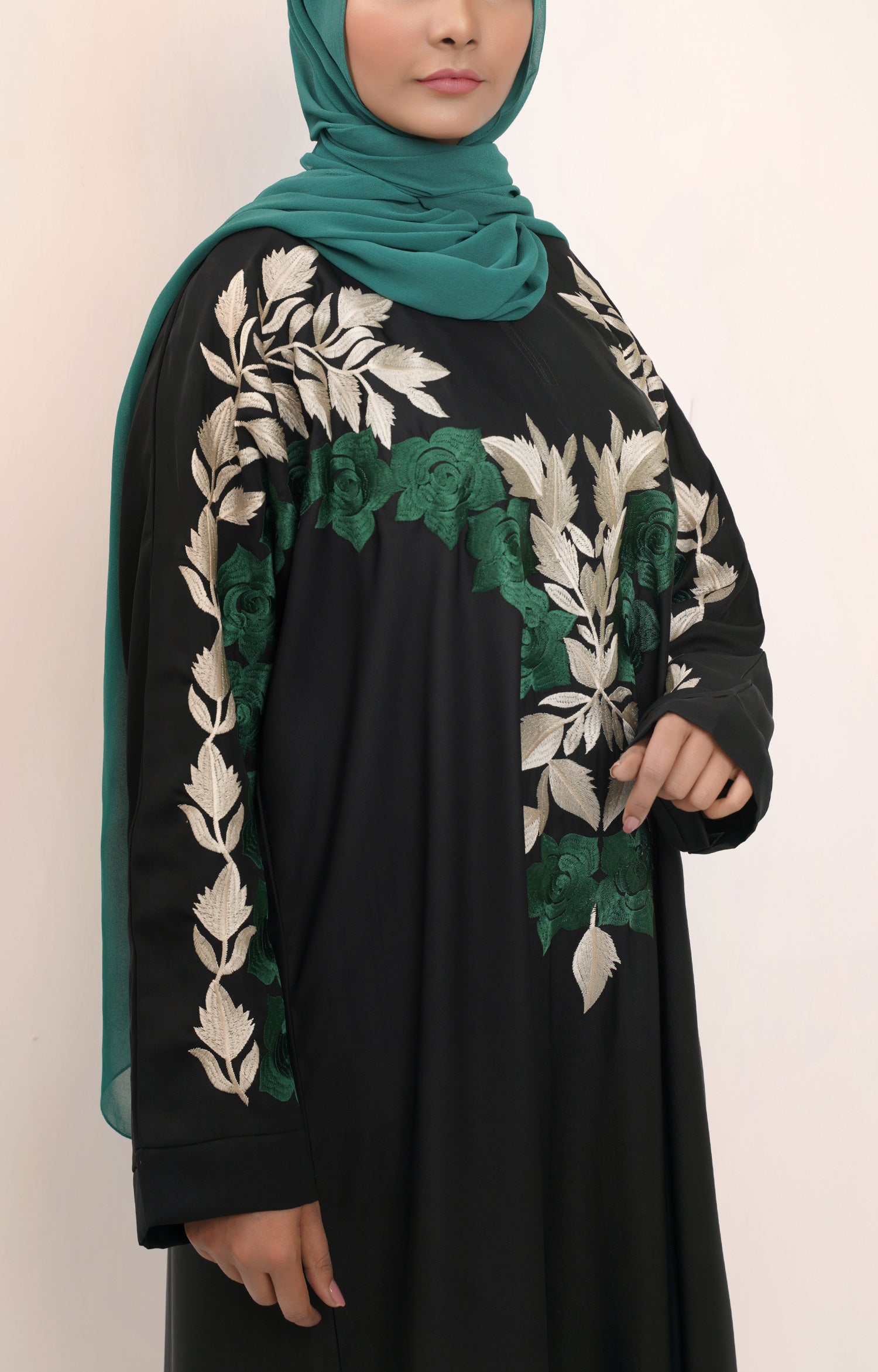 Firuza Embroidered Abaya