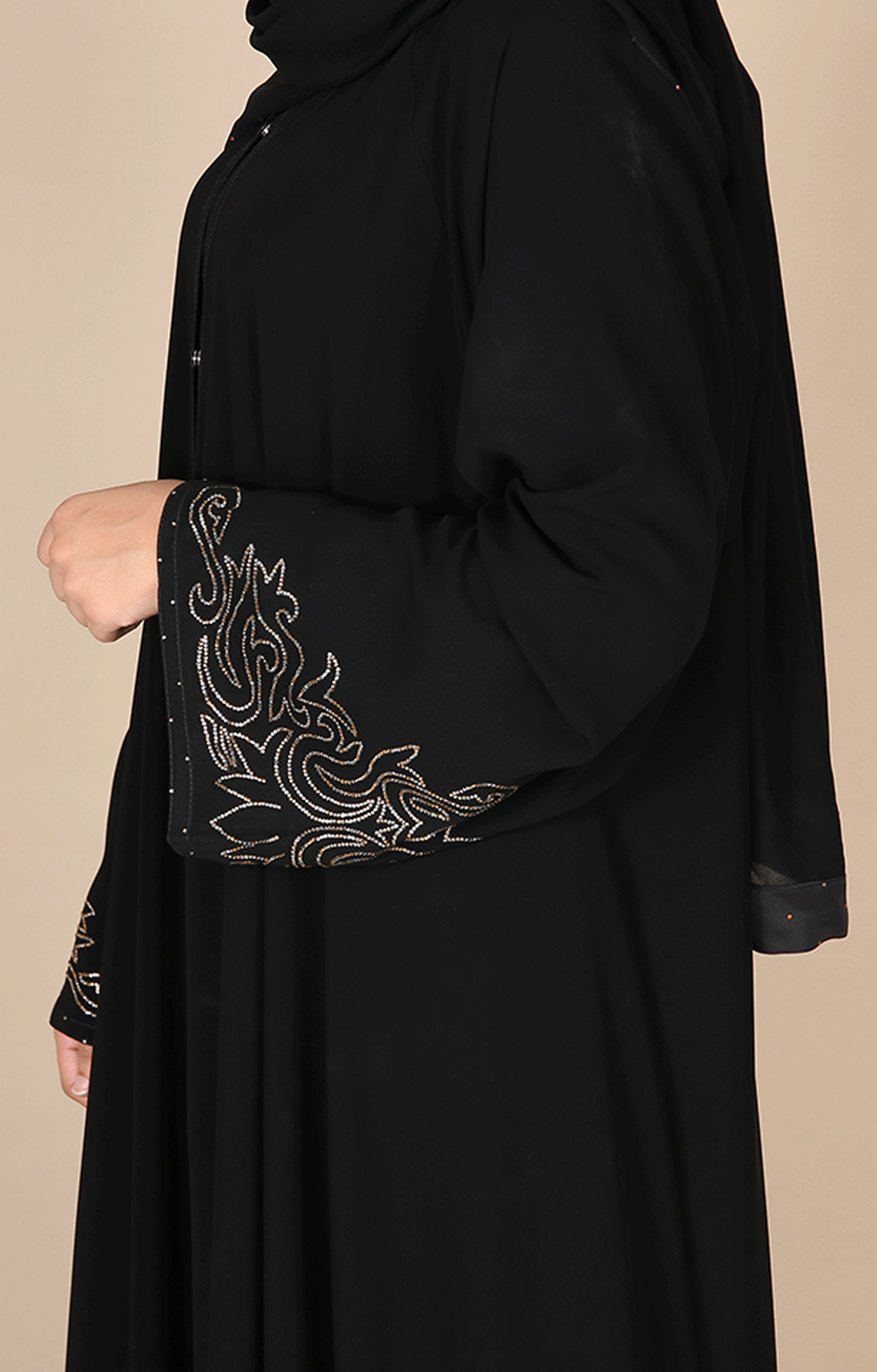 Flare Black Abaya